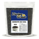 2kg Semente De Chia Tipo 1 Grãos Preto Premium