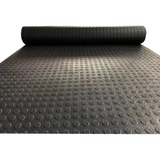 2m Piso Emborrachado Moeda Preto 3mm X Larg 1m X Comp 2m