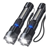 2p Lanterna Titanium Tática Laser Pro Camping Trilha Led Usb