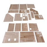 2pack 1 35 Escala Sem Capa De Madeira Europeia Casa Diorama