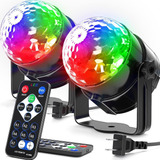 2pc Globo Colorido Rgb Led Laser