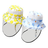 2pc Crianças Anti cuspir Chapéu Chapéu Protetor À Poeira