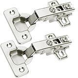 2pç Dobradiças Caneco Pressão Reto Porta Armário Móveis 35mm