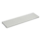 2pç Grelha Piso Pedestre Pvc Resistente 13x50cm Cinza Tigre