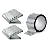 2pc Isolante Térmico Reflexivo Grow Mylar 2 10x1 40m 1 Fita