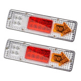 2pcs 12v 19 Led Car Truck Trailer Camião Freio Parada Vire T