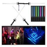 2pcs 7 Cores Rgb Laser Sword 2 Em 1 Carga Levou Sabre De Luz