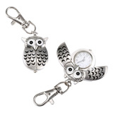2pcs Moda Unissex Chaveiro Relógio De Bolso Metal Allo