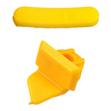 2pcs Protetor De Roda Amarelo Plástico