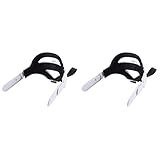 2pcs Bandana Confortável Fones De Ouvido Vr Gaming Headset Contrapeso Cabeça Cinta Vr Cabeça Almofada Cinta Substituição Vr Fone De Ouvido Cinta Branco Headwear Cinto De Descompressão Abs 14