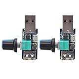 2pcs Controlador De Ventilador USB Módulo De Controle De Velocidade Do Ventilador Controlador De Velocidade Do Ventilador USB DC4 12v 5w Regulador De Velocidade Do Ventilador