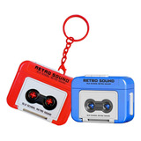 2pcs Mini Chaveiro Gravador De Fita Gravador De Cassetes