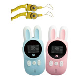 2pcs Walkie Talkies Lanterna 3 Km Alcance Para Brinquedos Ca