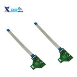 2placa Conector Usb Controle Ps4 Jds-011 + Cabo Flat 12 Vias