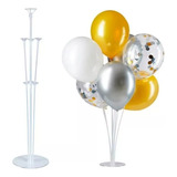 2suporte Mesa chão Base Cristal Para Balão 70cm 7 Hastes 2un