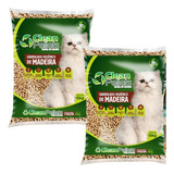 2un 15kg Areia Granulado De Madeira Premium Gatos N suja Pat