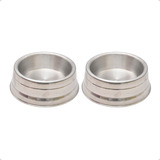 2un Comedouro Pequeno Pesado Para Cachorro Gato Ração 280ml