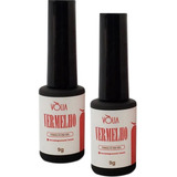 2un Esmalte Em Gel Vermelho 9g