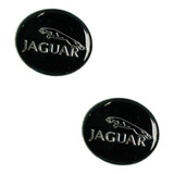 2un Aplique Chave Emblema Adesivo Jaguar Todas 14mm Resinado