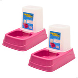 2un Comedouro Bebedouro Dispenser Automático Ração Água