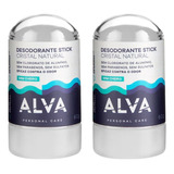 2un Desodorante Krystall Stick Sensitive Alva 60g Vegano