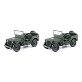 2x 1 18 Modelo Antigo Da Segunda Guerra Mundial Willys Vehic