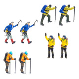 2x 4 Peças 1 87 Mini Figura De Escalada Para Caminhadas