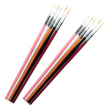 2x 5un Pincéis Ultra Fino Para Decorar Unhas