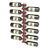 2x Adega Vertical Suporte Vinho Parede 12 Garrafas - Branco