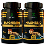 2x Blend Magnésio Di-malato + Bisglicinato + Citrato 3 Em 1
