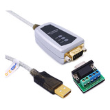 2x Cabo Adaptador De Conversor Serial Usb 2.0 Para Rs485 Rs4