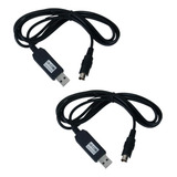 2x Cabo Ct-62 Cat De Programação Usb Compatível Com Yaesu