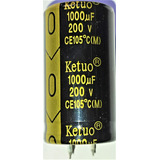 2x Capacitor Eletrolítico 1000uf X 200v 105°c 2 Peças