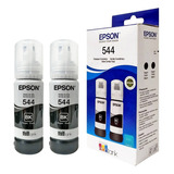 2x Cartucho Tinta Original Epson T544 L3150 L3110 Preto