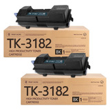2x Cartucho Toner P/ Uso Kyocera Tk-3182 M3655 P3155 P3055