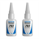 2x Colas Instantânea Tek Bond 793 Super Bond Qualidade - 40g