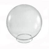 2x Cúpula Globo De Vidro Transparente Esférico Boca 15