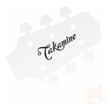 2x Decal Takamine 7,5cm Para Headstock Violão Adesivo Vinil