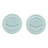 2x Difusor Ar Condicionado Caminhão Trator Van 80mm - Cinza