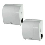 2x Dispenser Papel Toalha Bobina Auto Corte Economico