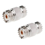 2x Emenda Conector Cabo De Antena Radio Px Py Rg58 Rg213 Vhf