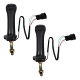 2x Escavadeira Joystick Assy Handle Gears De 3 Botões Para D