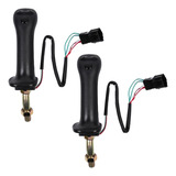 2x Escavadeira Joystick Assy Handle Gears De 3 Botões Para D
