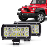 2x Farol De Milha Barra Led