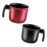 2x Fervedor Leiteira Antiaderente Cherry/black Nº16 2,5l Mta