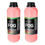 2x Fluido Fog Morango Standart 1 Litro P/ Máquinas De Fumaça