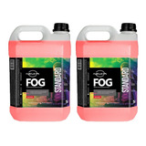 2x Fluido Fog Morango Standart 5 Litros P/ Máquina De Fumaça