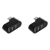 2x Hub Usb 2.0 De 3 Portas Divisor De Porta Usb Expansor Usb