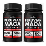 2x Maca Peruana Negra 1500mg 240 Capsulas