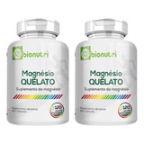 2x Magnésio Quelato 100% Puro 500mg